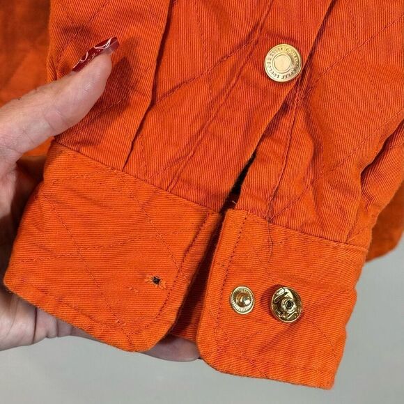 Boulder Creek Orange Hunting Long Sleeve Quilted Button Up Shirt Men's XXL Tall - Picture 4 of 14